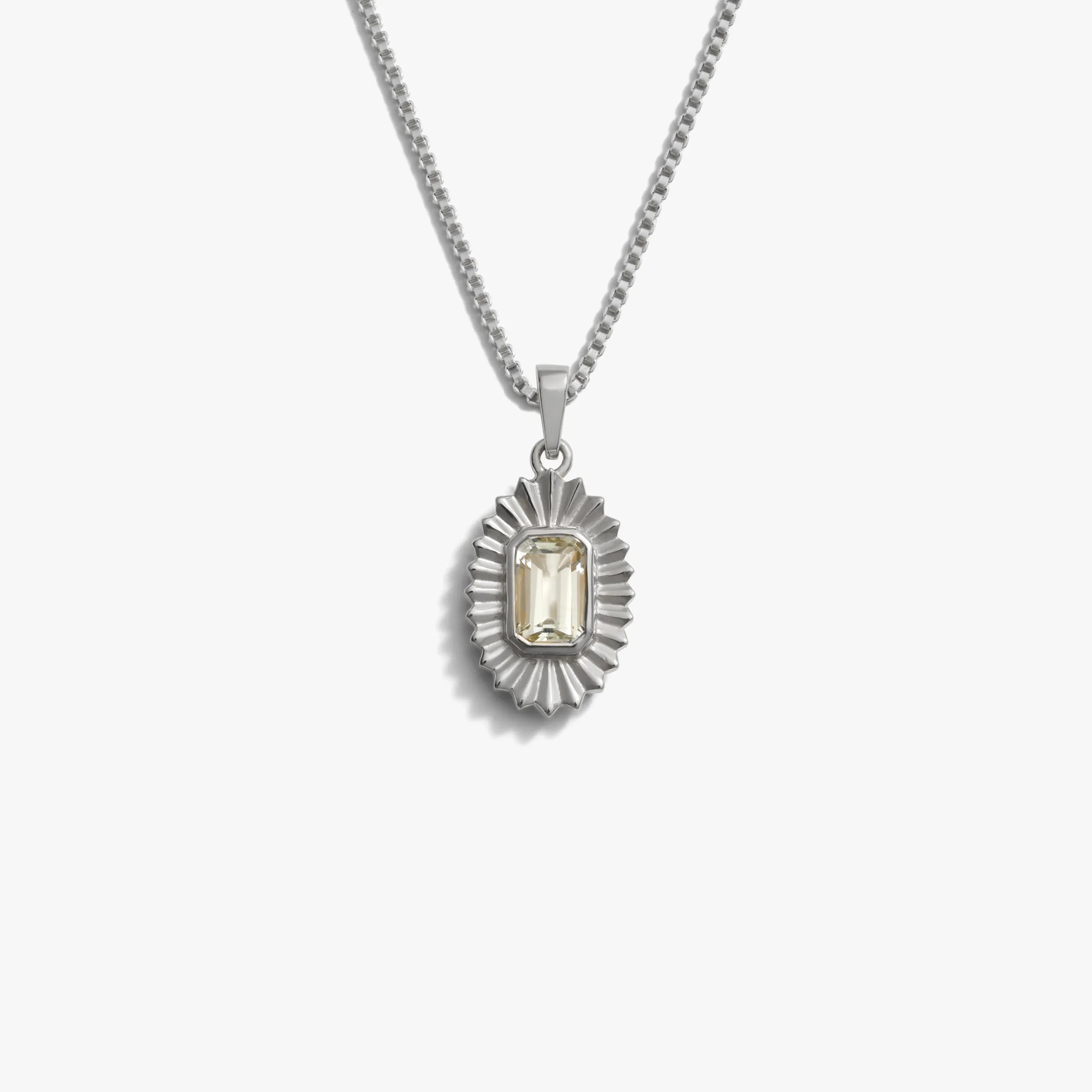 Awe Inspired Necklaces Sterling Silver / Green Amethyst / 16"-18" Aura Necklace