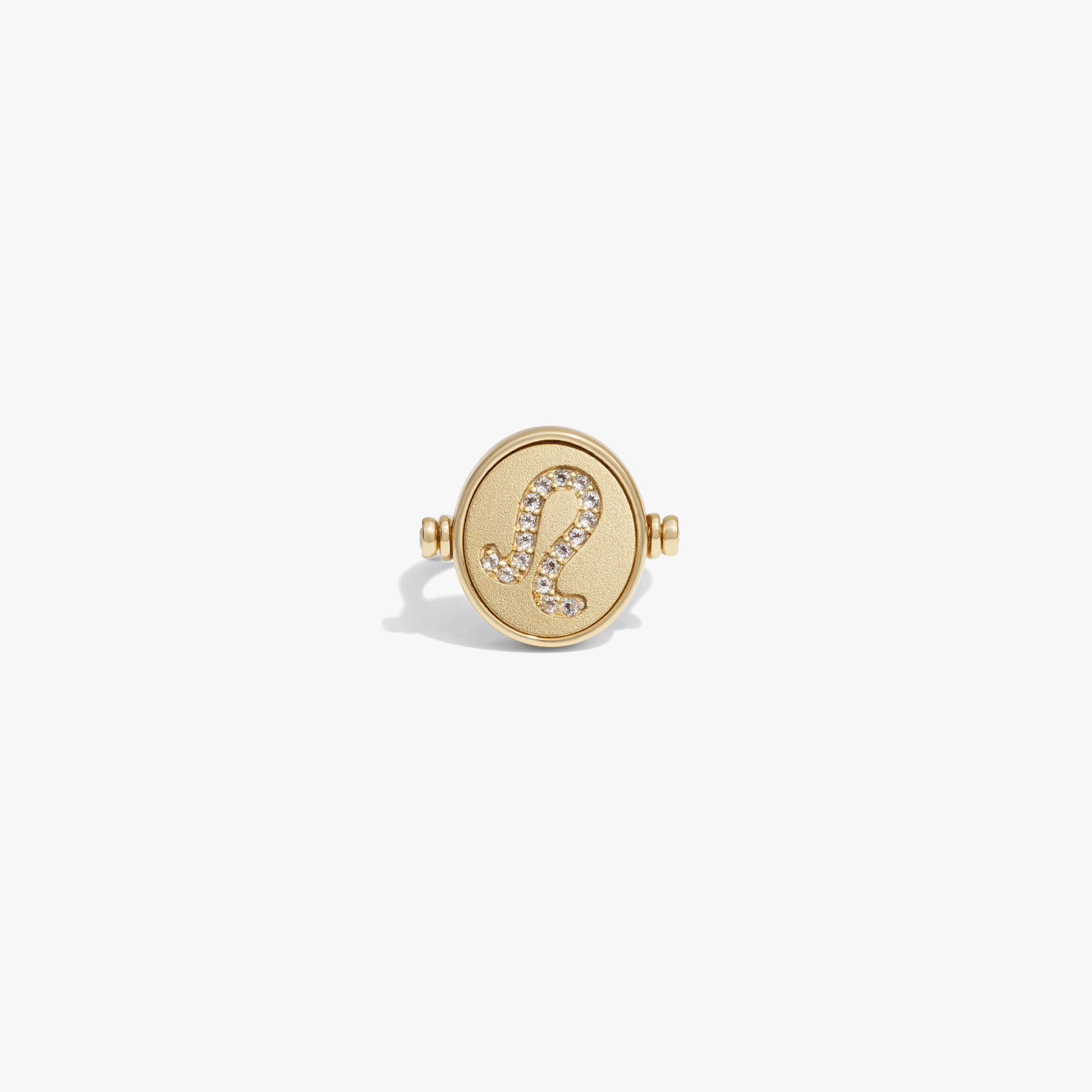 Awe Inspired Rings 14K Gold Vermeil / Leo / 5 Special Offer Zodiac Element Flip Ring