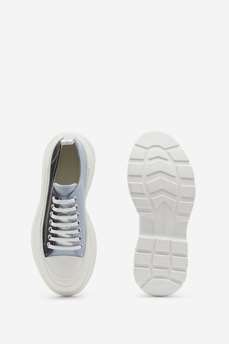 Alexander McQueen  Men's Tread Slick Lace Up in Navy/spring Blue