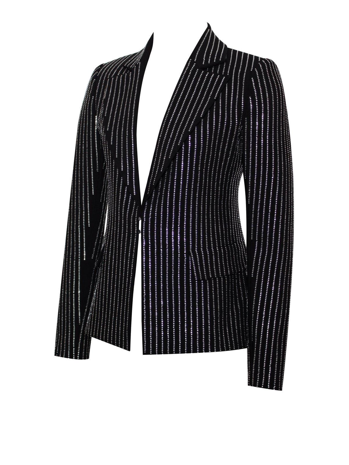 Teagan Black Crystal Blazer Jacket (Archie Sale)