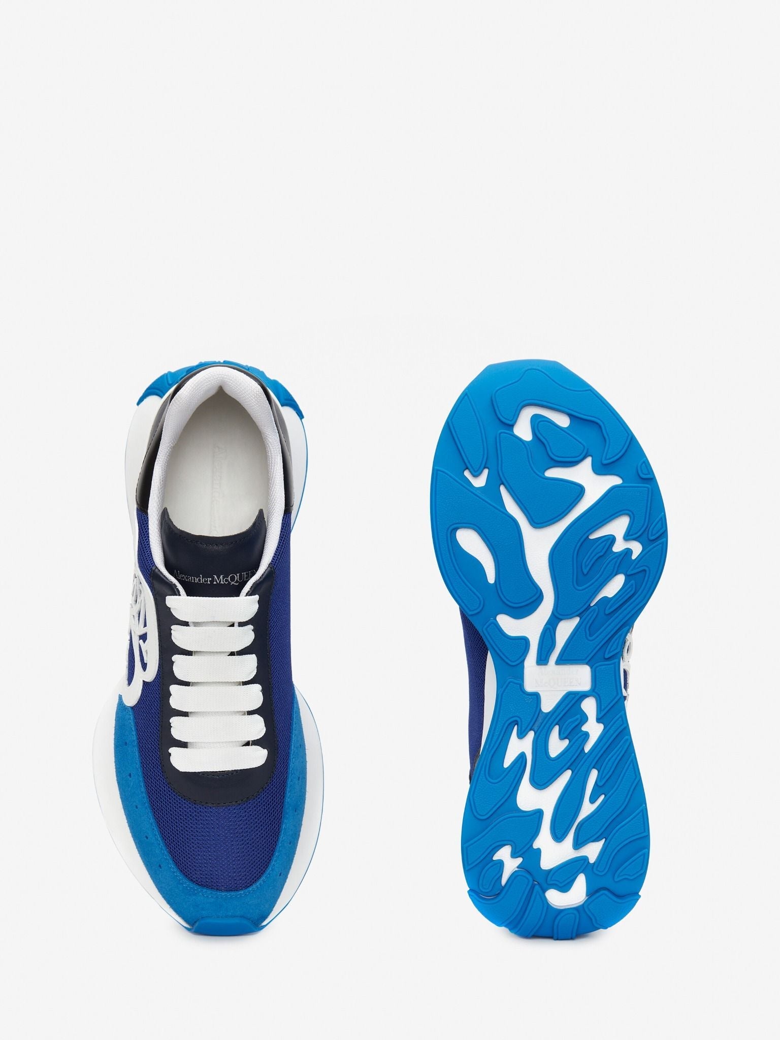 Alexander Mcqueen Sprint Runner Low-Top Sneakers in Blue