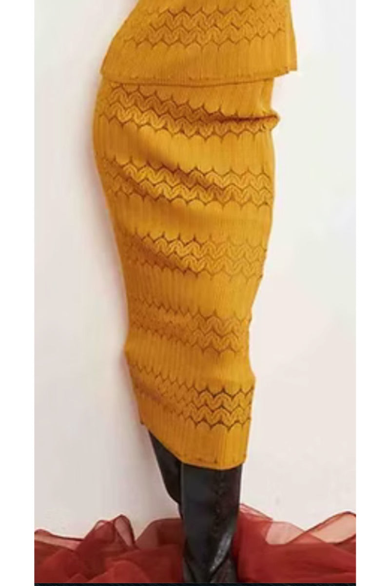Setre SKIRT MUSTARD _ET0319
