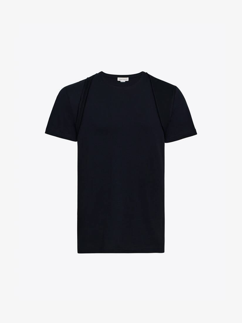 Alexander McQueen  Men's Harness T-shirt in Black