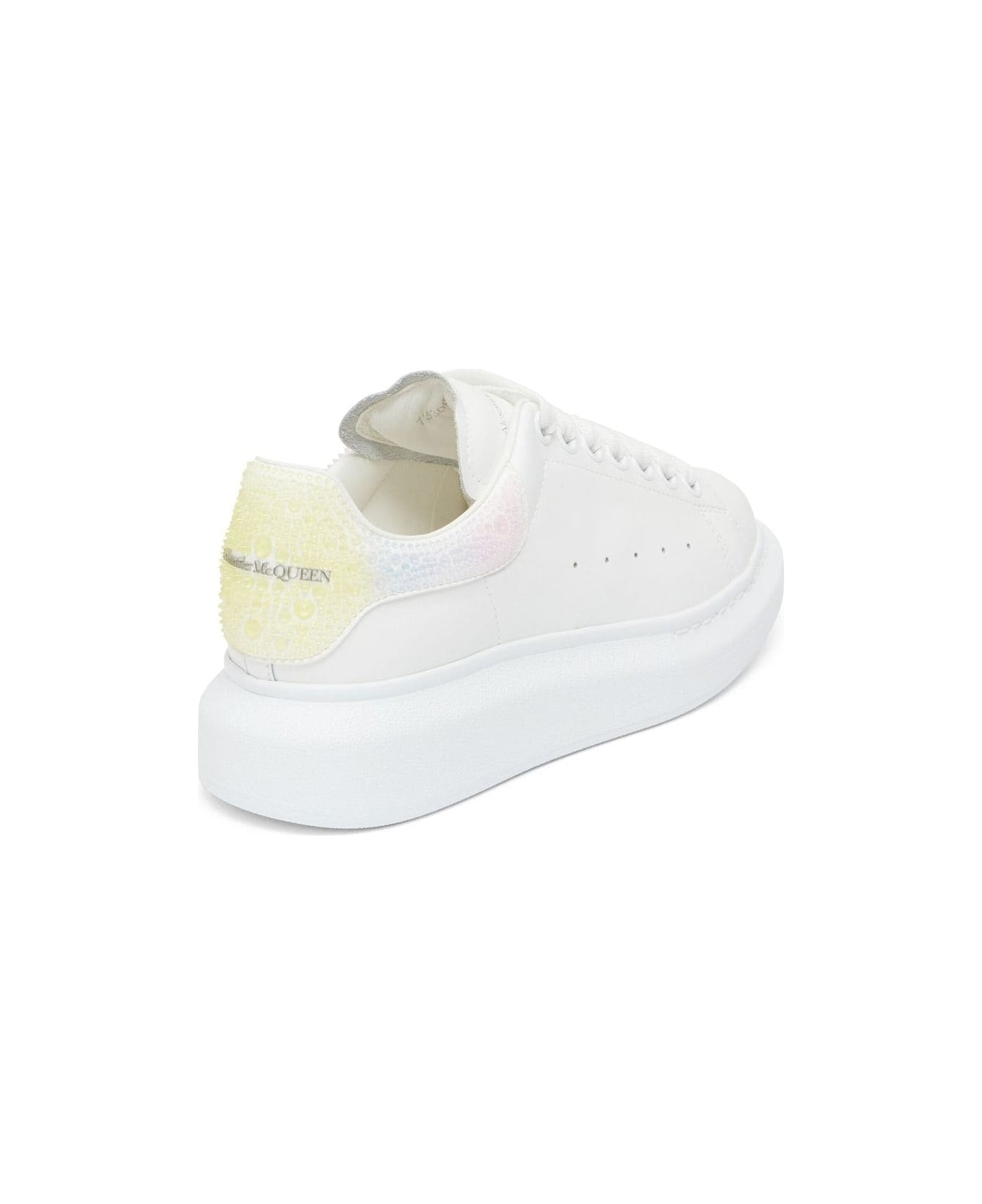 Alexander McQueen Oversized Sneaker in White/Multi Color