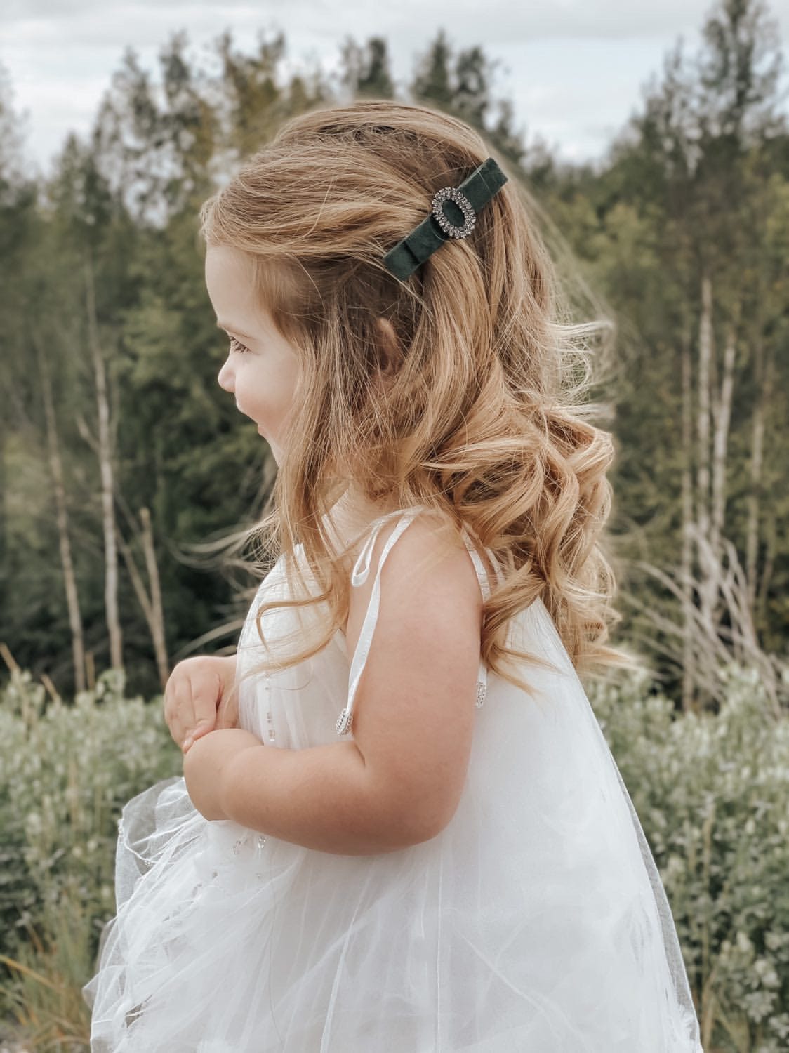 Olivia Velvet Hair Clip - Petite Maison Kids