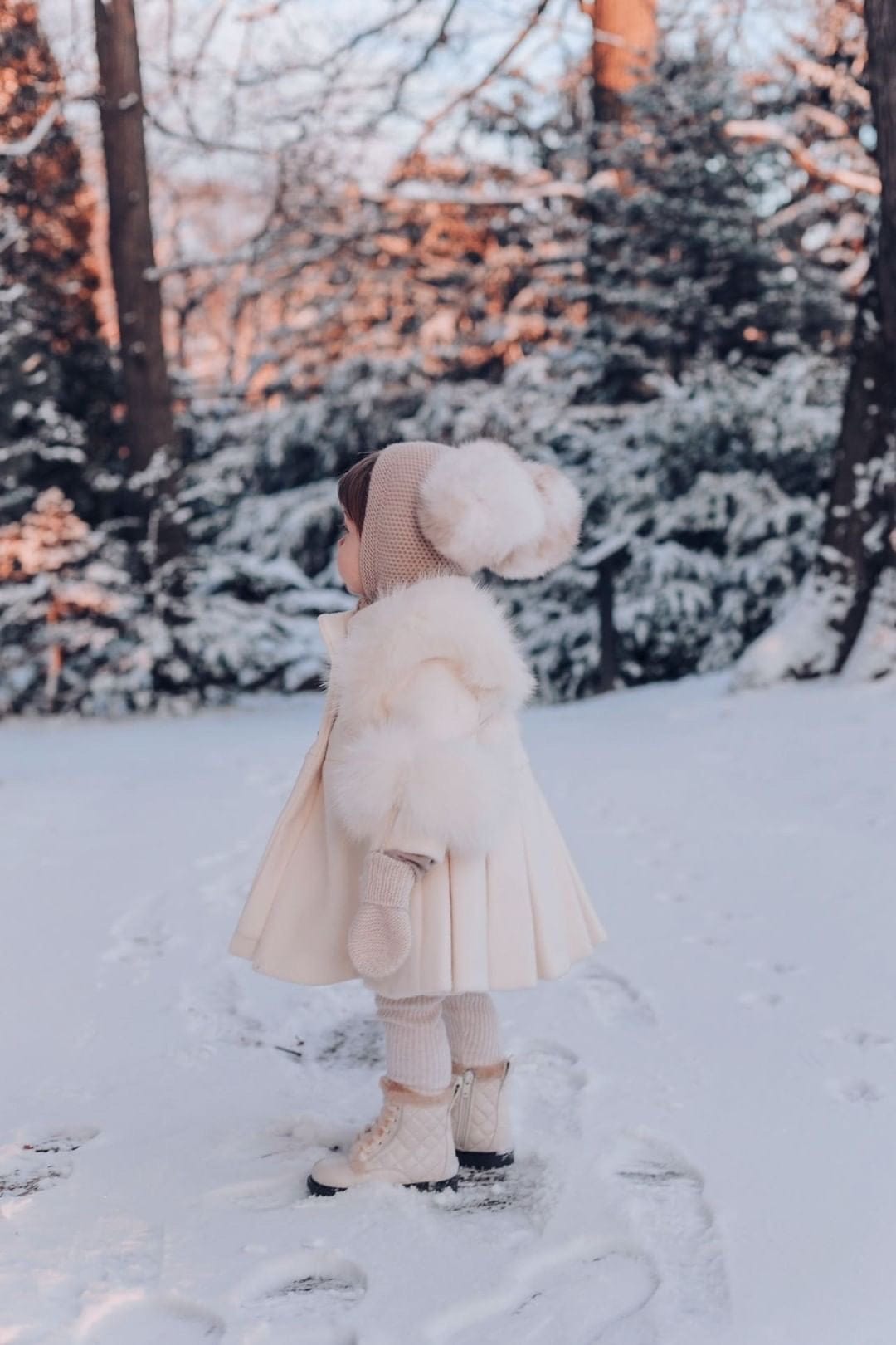 Evie Ivory Wool Coat - Petite Maison Kids