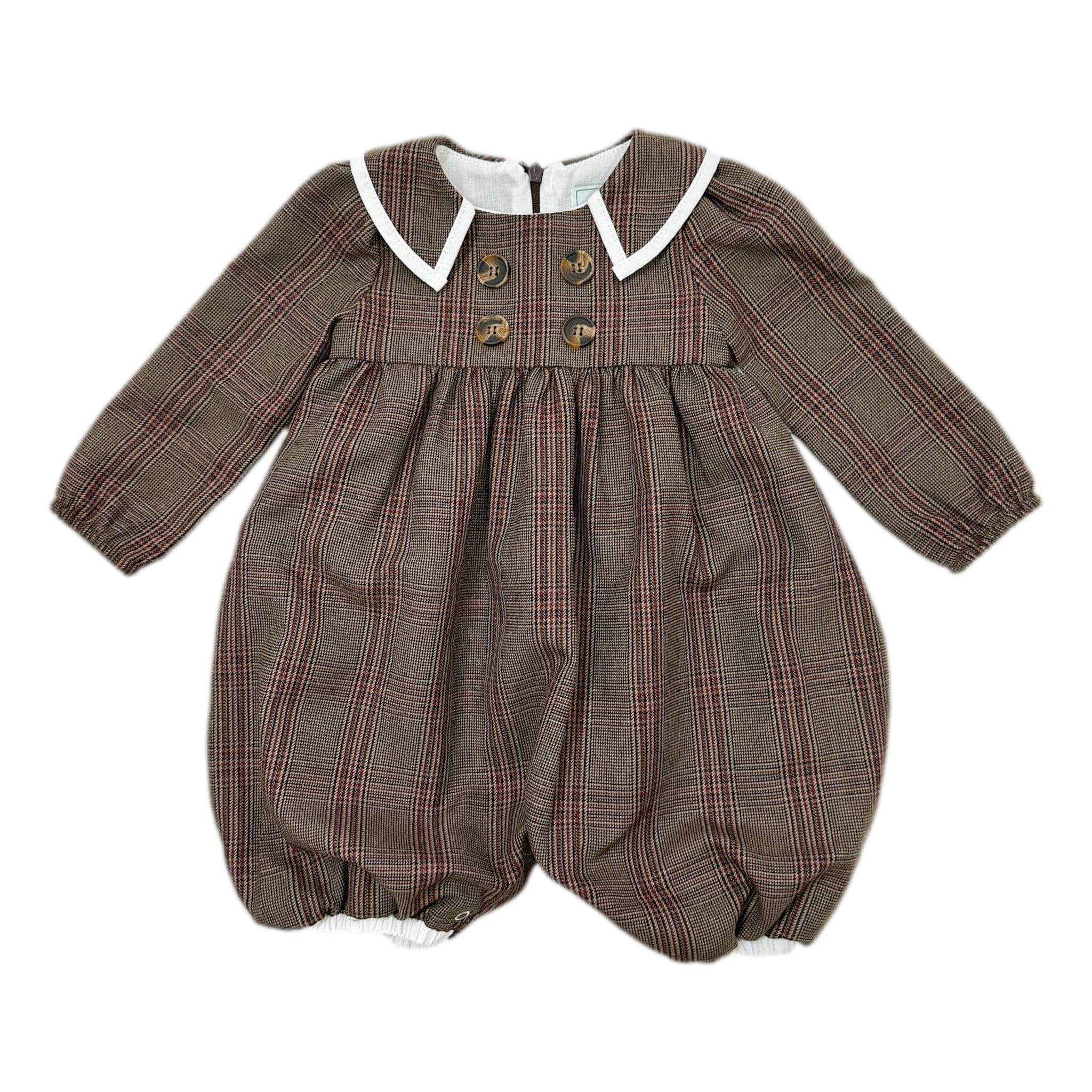 Blair Estate Tweed Romper - Petite Maison Kids