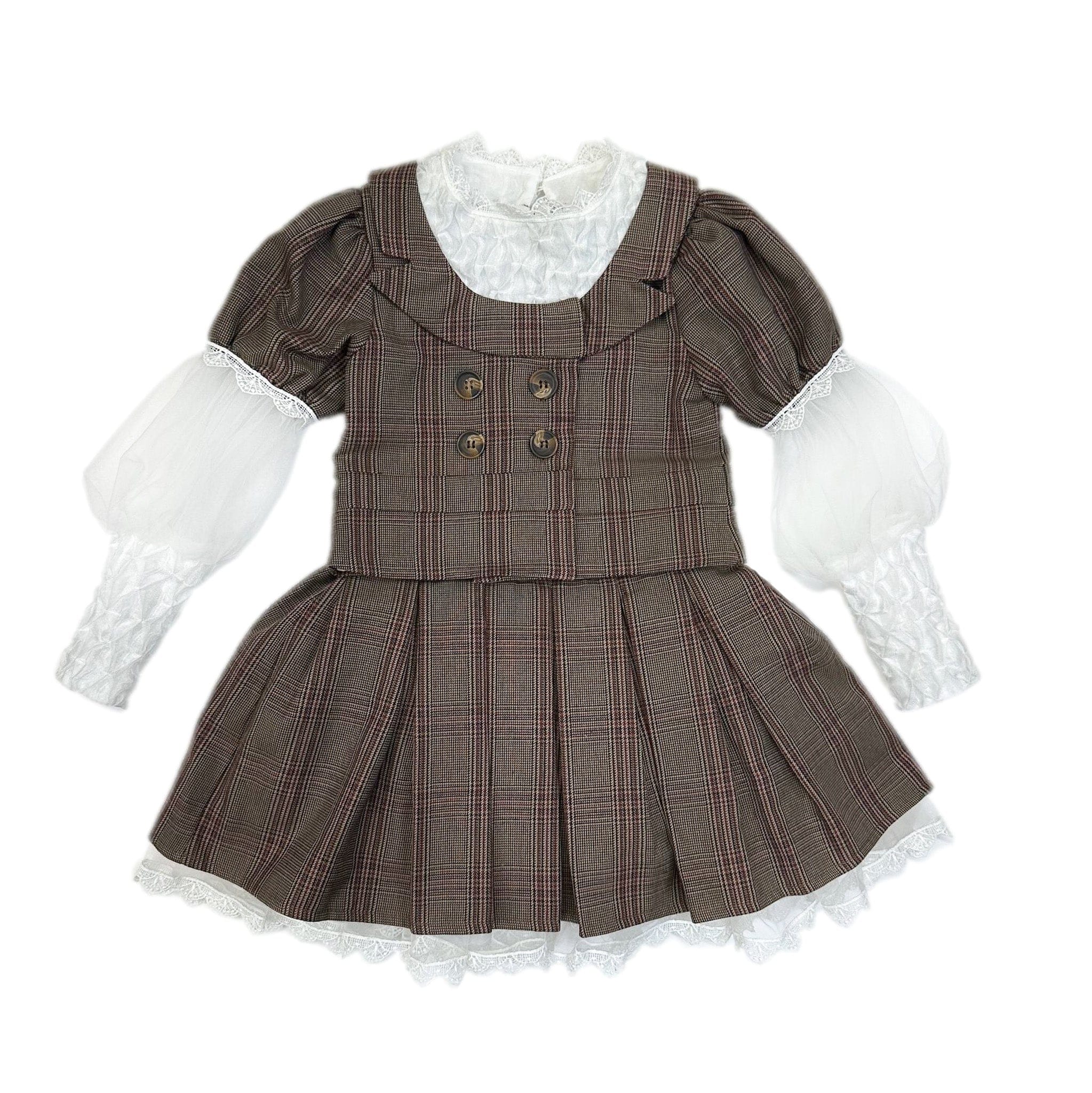 Blair Estate Tweed Top and Skirt Set - Petite Maison Kids