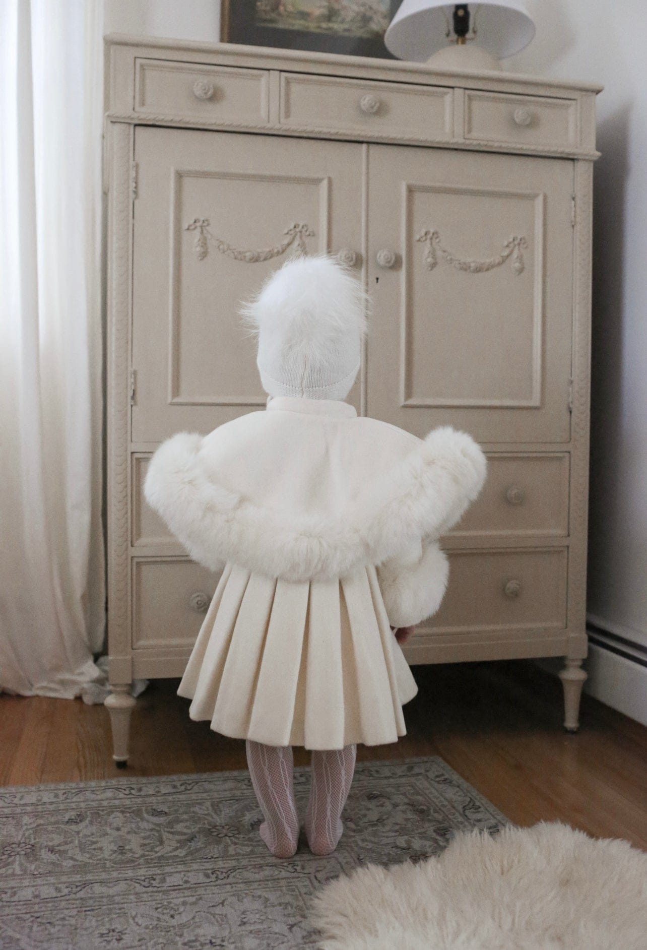 Evie Ivory Wool Coat - Petite Maison Kids