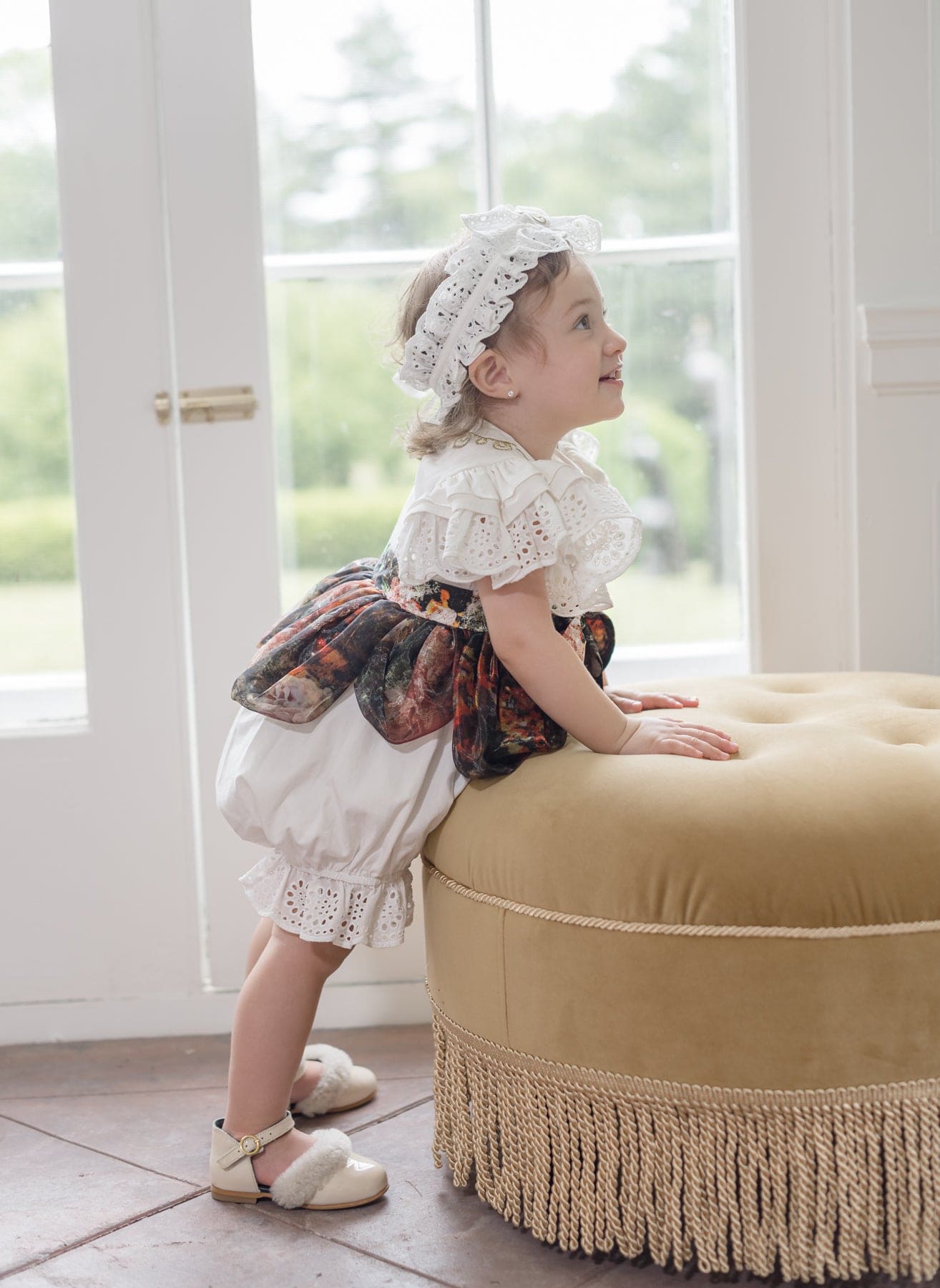 Alexis White Lace Hair Sash - Petite Maison Kids