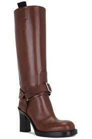 Burberry Stirrup High Boot In Brown