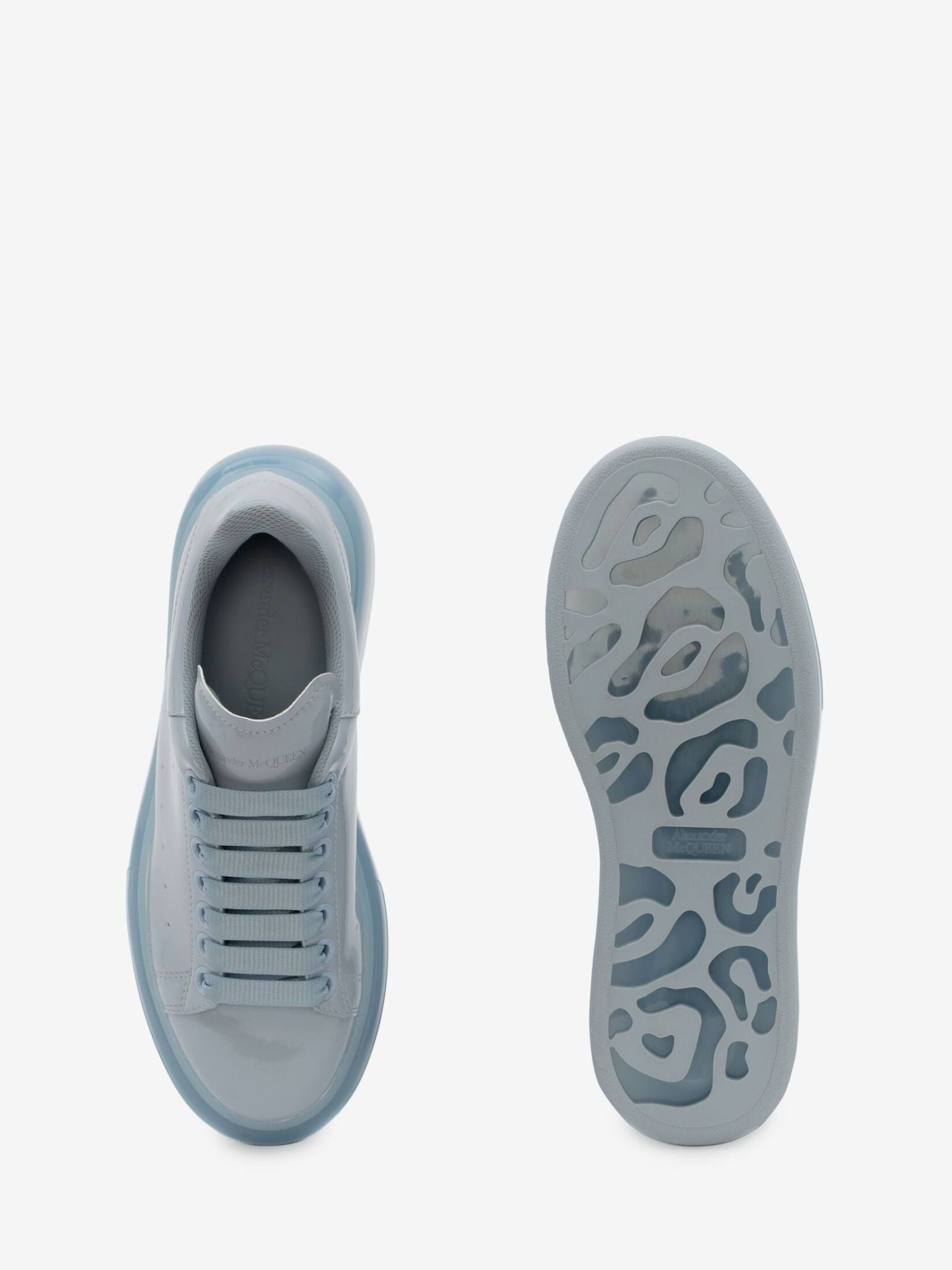 Alexander McQueen Oversized Transparent Sole Sneaker in Light Blue