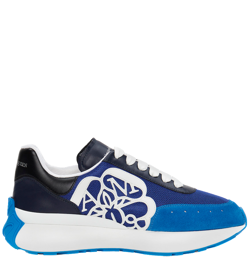 Alexander Mcqueen Sprint Runner Low-Top Sneakers in Blue