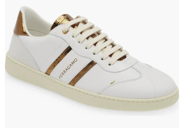 Ferragamo Achille 2 Leather Sneakers