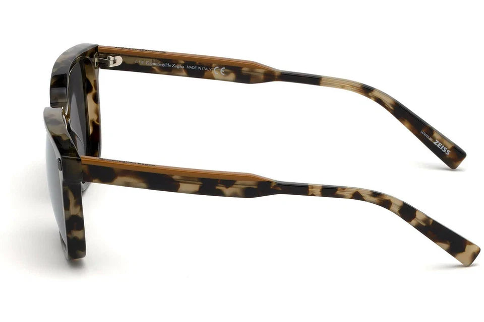 Ermenegildo Zegna Havana Tortoise Sunglasses