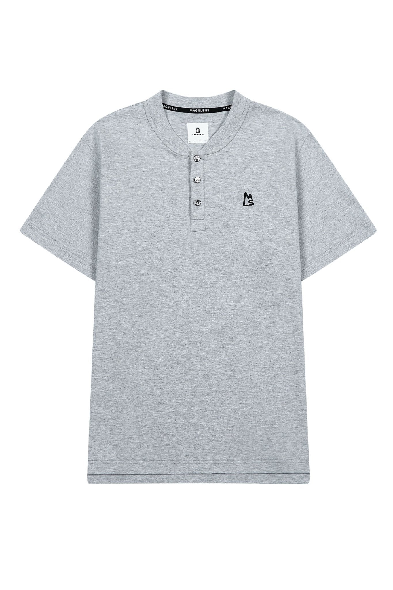 Short Sleeve Henley Shirt - Magnlens