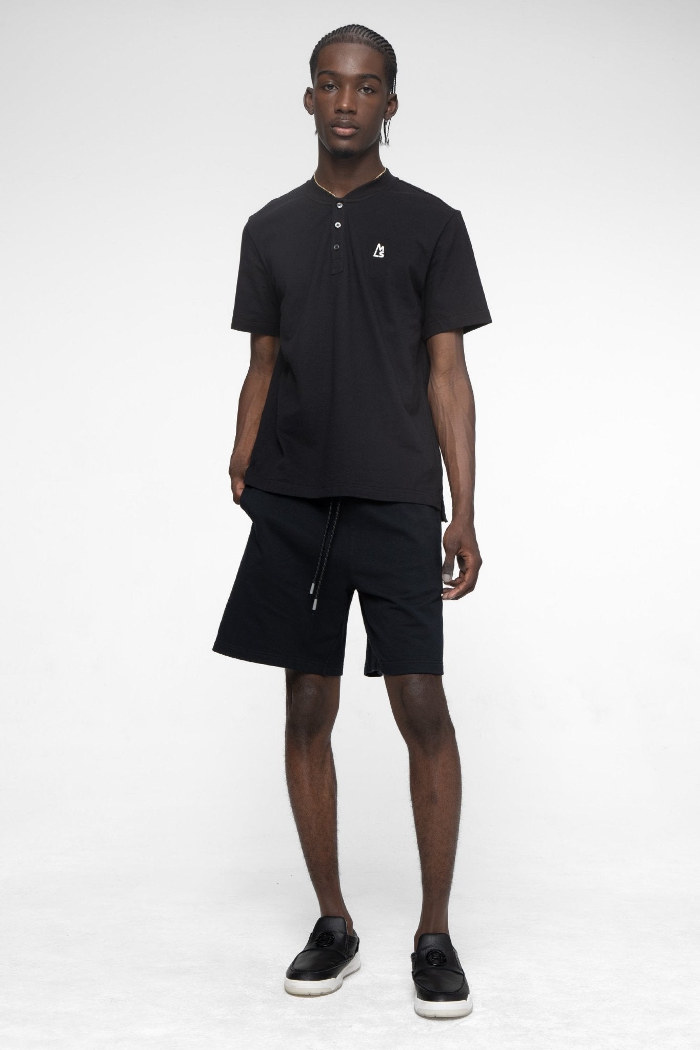 Short Sleeve Henley Shirt - Magnlens