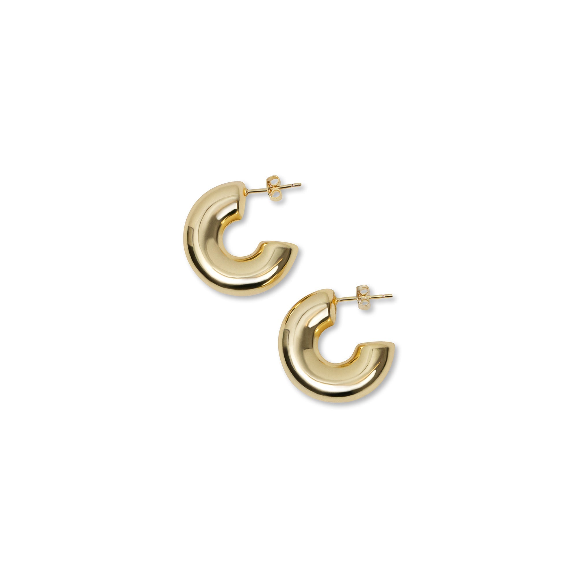 THE GOLD BASSO HOOPS - The M Jewelers