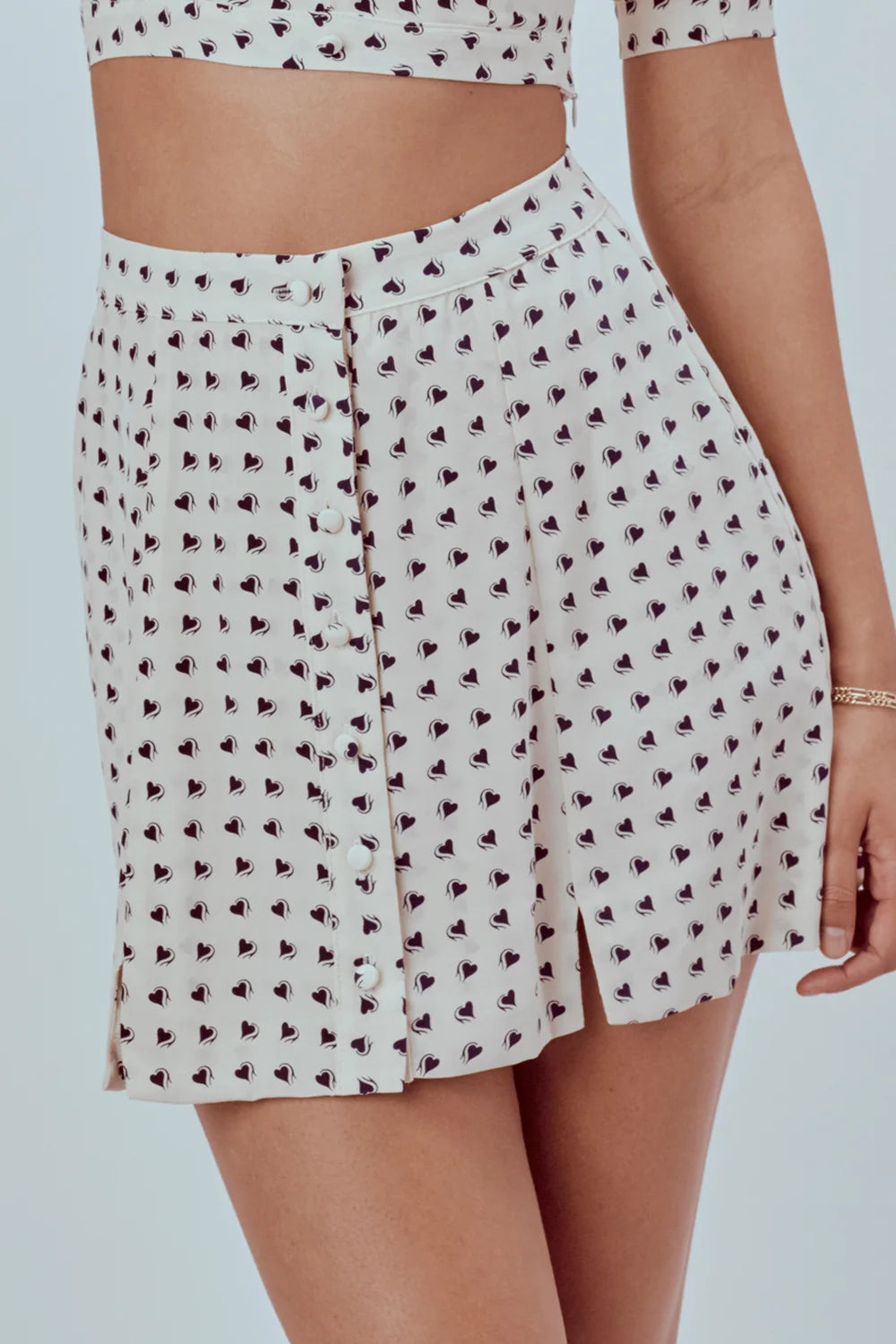 For Love & Lemons Sweetheart Mini Skirt