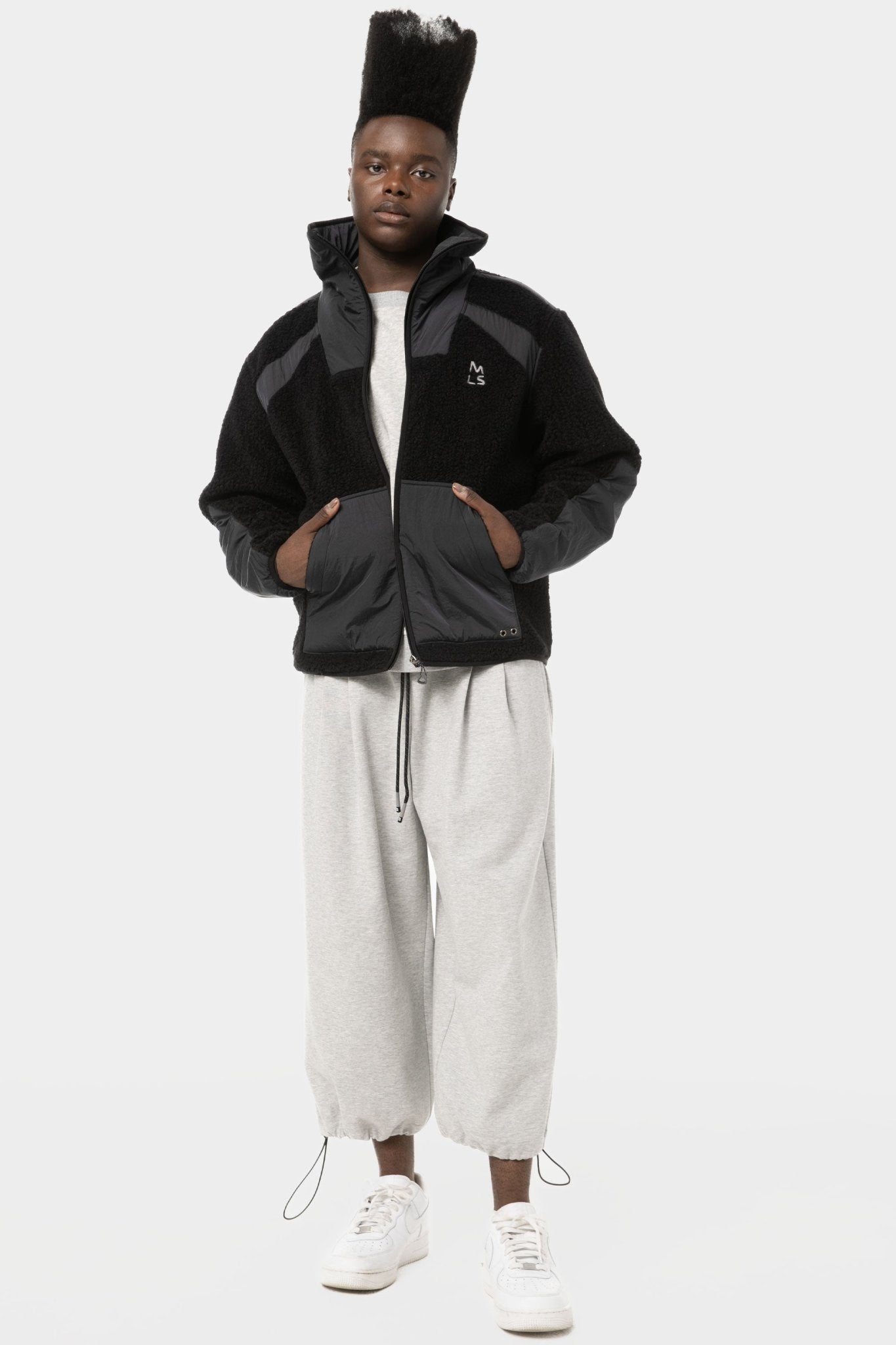 Temple Funnel Neck Polar Fleece Zip-Up - Magnlens